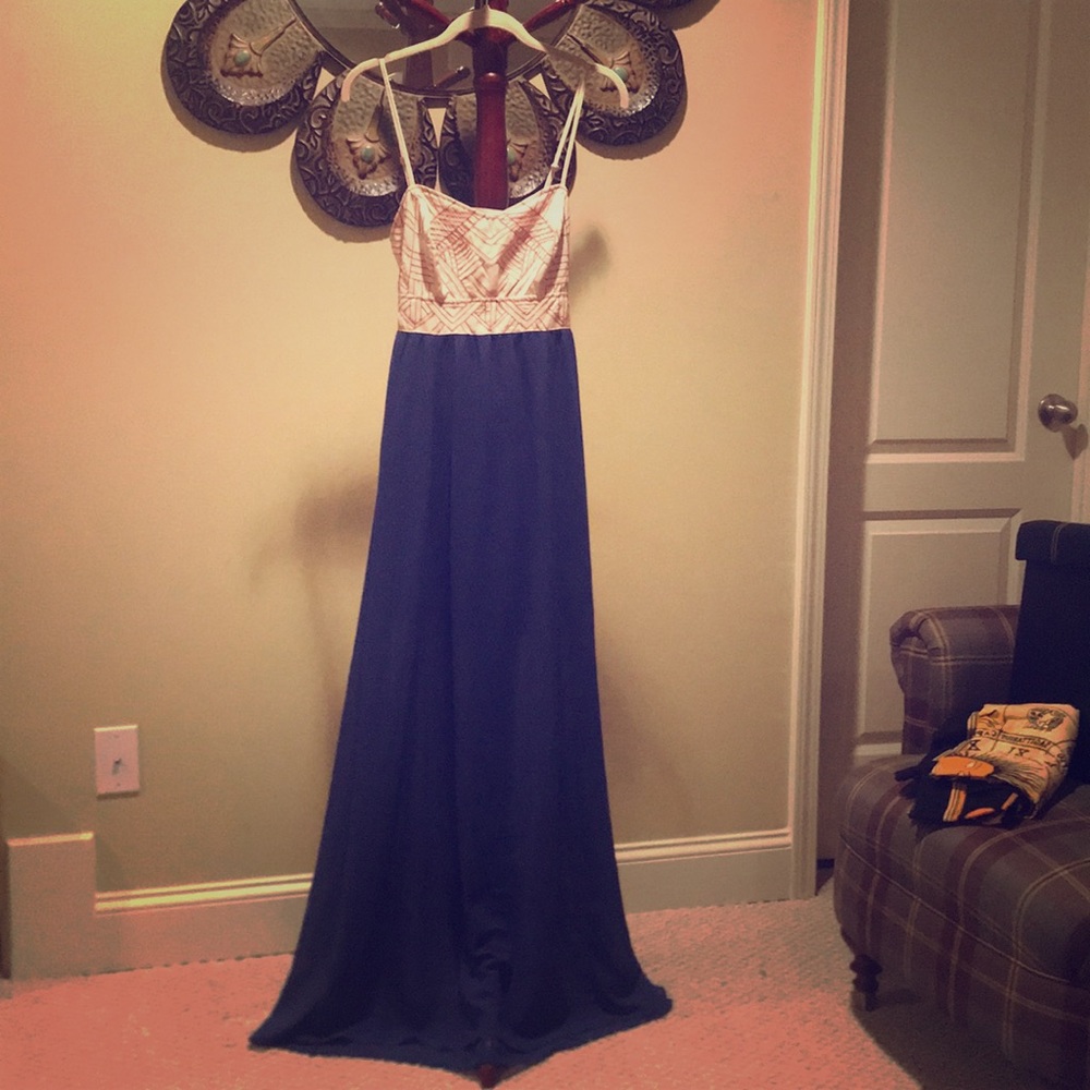 A Red navy dress